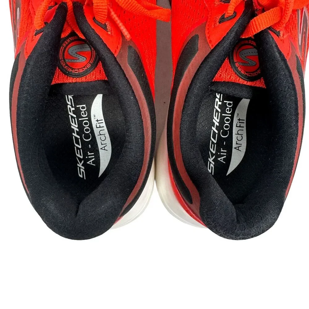Skechers Go Walk‎ Distance Walker Men's 9.5 Air Cooled Running Shoes 216529 RDBK
